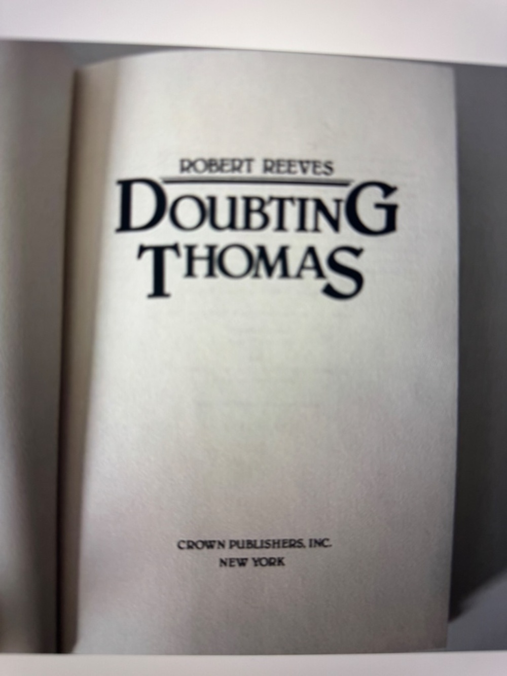 Doubting Thomas - Picture 4 of 7